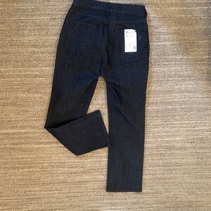 Anthropologie Pilcro- yaya: Dark mid rise cropped Blue Denim Jeans